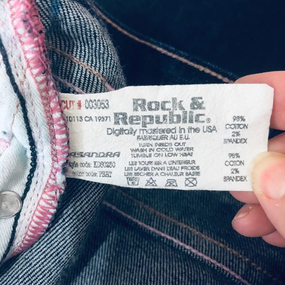 EUC Rock & Republic Jeans Bootcut Leg Size 27 - Picture 8 of 8